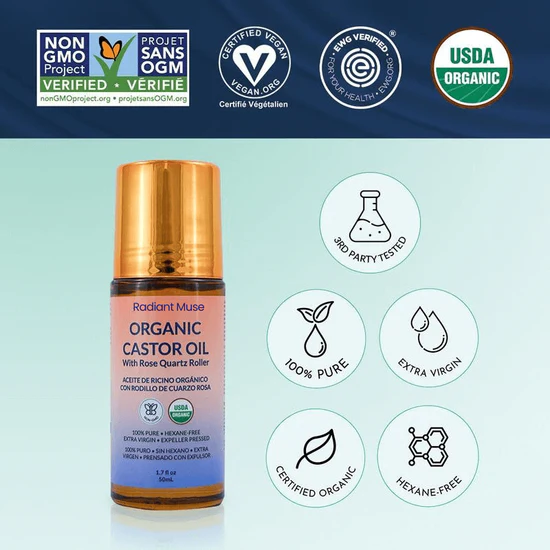 Radiant Muse™ Organic Castor Oil Roll-On